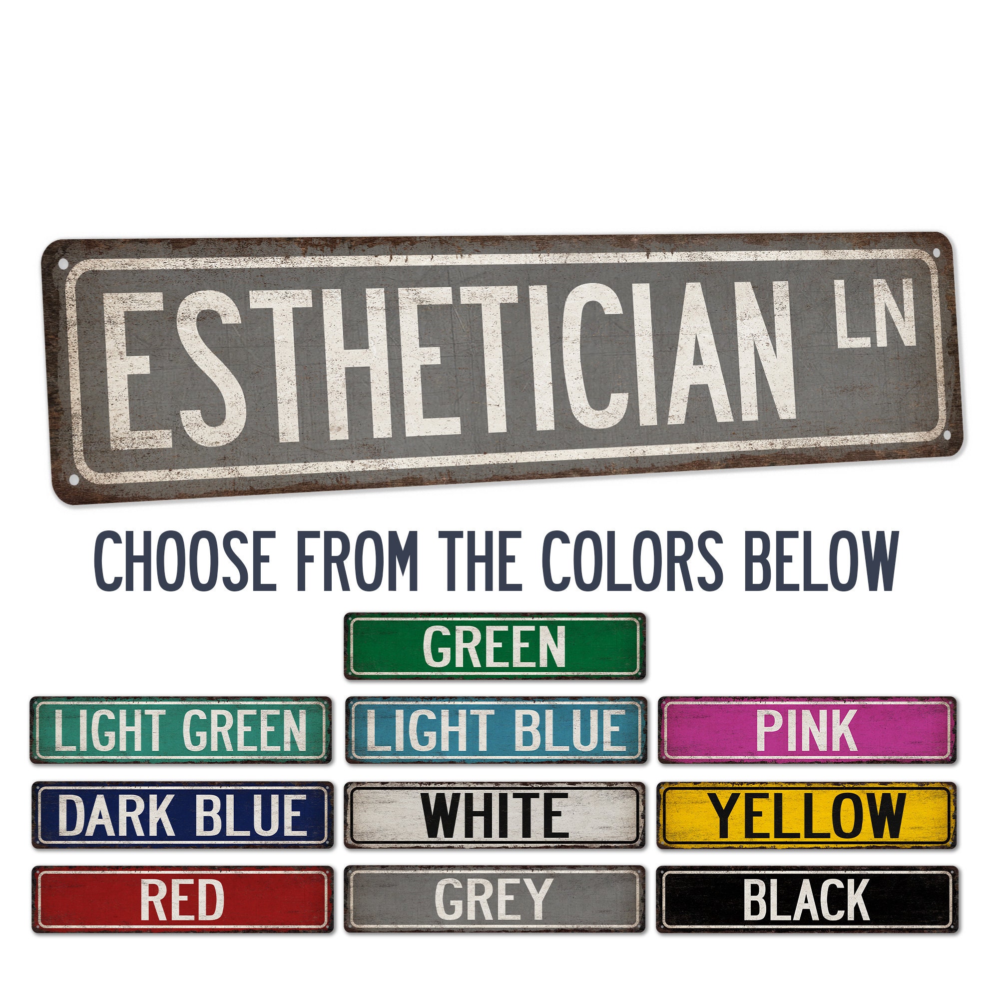 Esthetician Street Sign, Gift for Esthetician, Esthetician Sign, Beauty ...