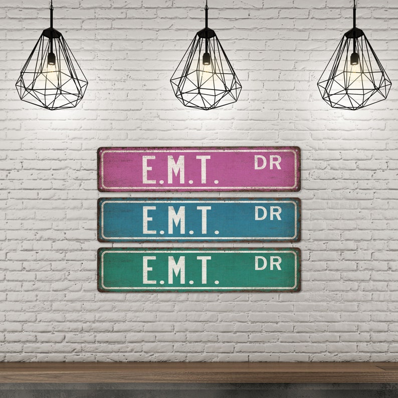 Em Signs EMT Sign, Paramedic Street Sign, EMS, Hospital Sign, Medical School ...