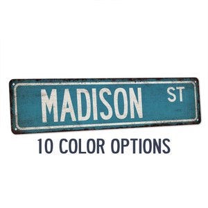 Madison Sign, Madison Gift, Girls Room Decor, Custom Street Sign, Signs ...