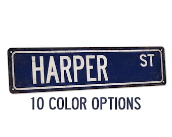 Harper Sign, Harper Gift, Girls Room Decor, Custom Street Sign, Signs For Girls, Girls Wall Art, Dorm Room Decor, Bedroom Decor 104180022117