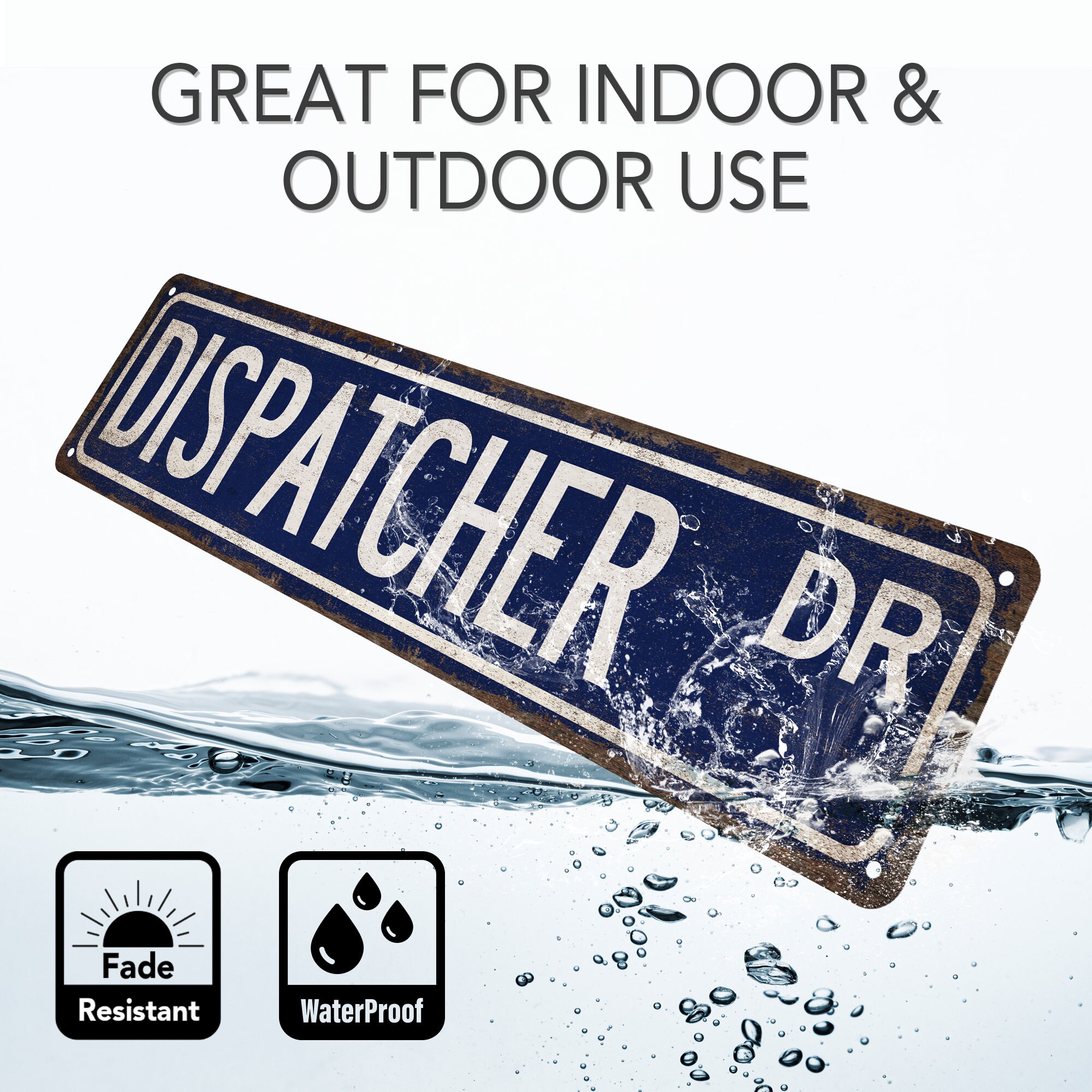 Dispatcher Office Sign, Dispatcher Street Sign, Police Office Decor ...