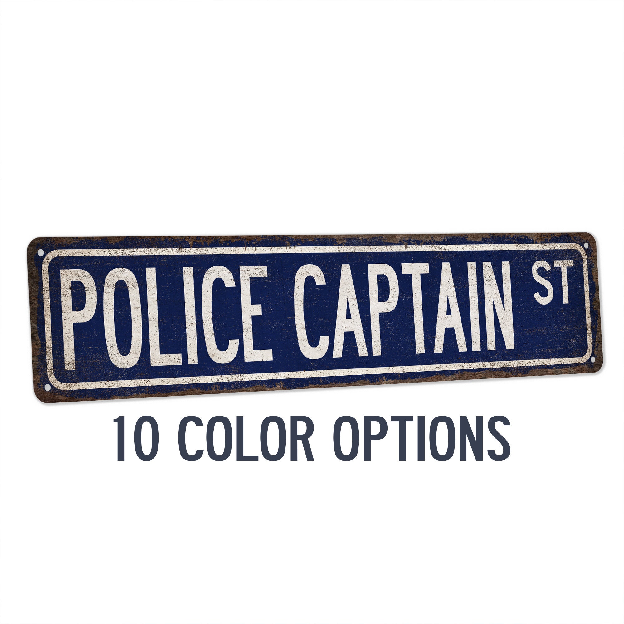 Police Captain Street Sign, Law Enforcement Gift - Etsy