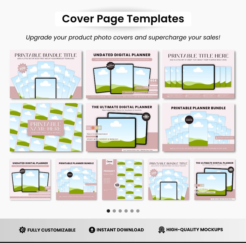 Canva Mockup Templates Printable Mockups - Etsy