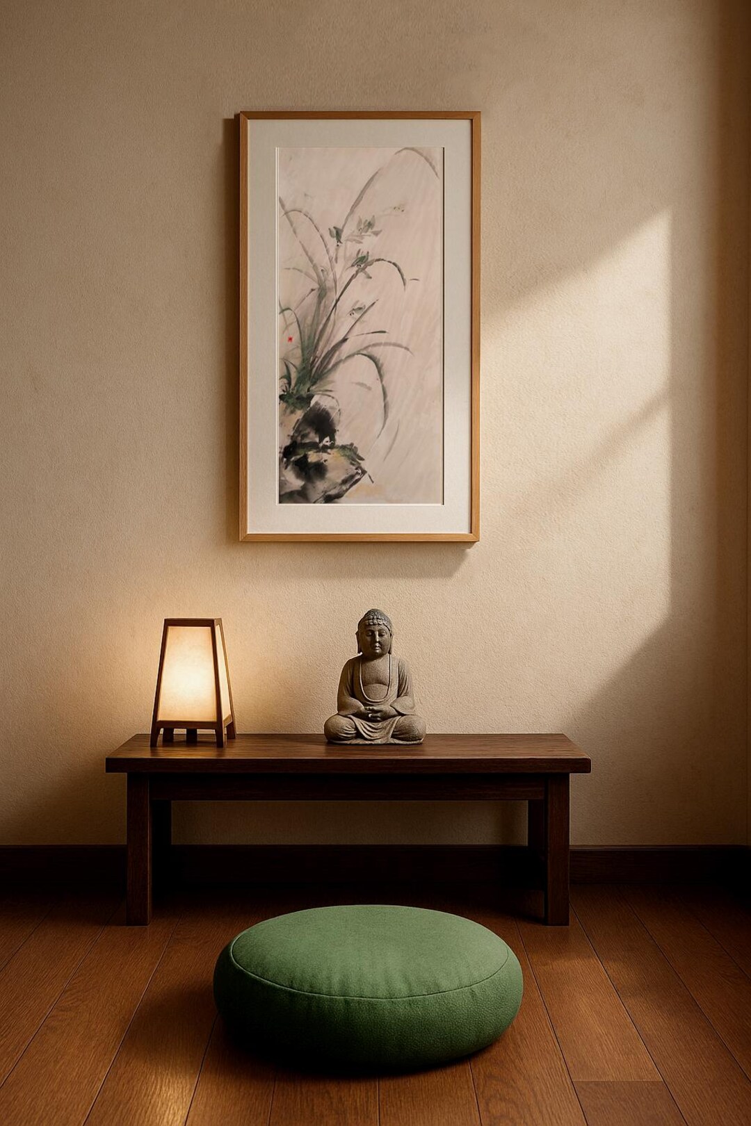 ORIGINAL Painting of a Japanese Orchid Flower, on Oriental Paper