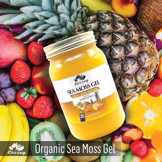 Pineapple, Turmeric & Ginger Flavored Sea Moss Gel, Organic All