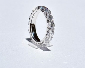 10K / 14K Gold Platinum ring| 0.3CT each Round cut, Moissanite Diamond Ring|Engagement Wedding Ring| Victorian Engagement Ring|Solitair Ring