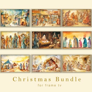 Samsung Frame TV Art Christmas Frame TV Art Jesus Christ  Nostalgic Art Vintage Art for The Frame Tv