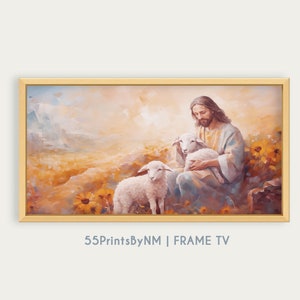 Christian Frame TV Art Easter Frame Tv Art for Samsung Frame Tv Jesus Frame Tv Art Oil Painting for TV Biblical Digital Download