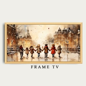 Samsung Frame TV Art Christmas celebration   | Christmas Frame TV Art | Nostalgic Christmas Tv Art | Art for The Frame Tv | Winter TV art