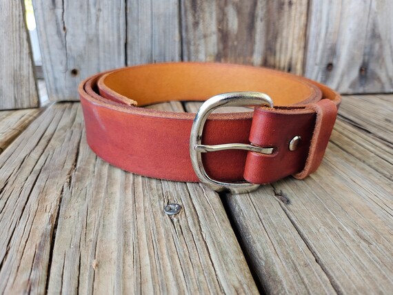 Stylish 1 Inch Leather Belt. Multiple Color Options. - Etsy