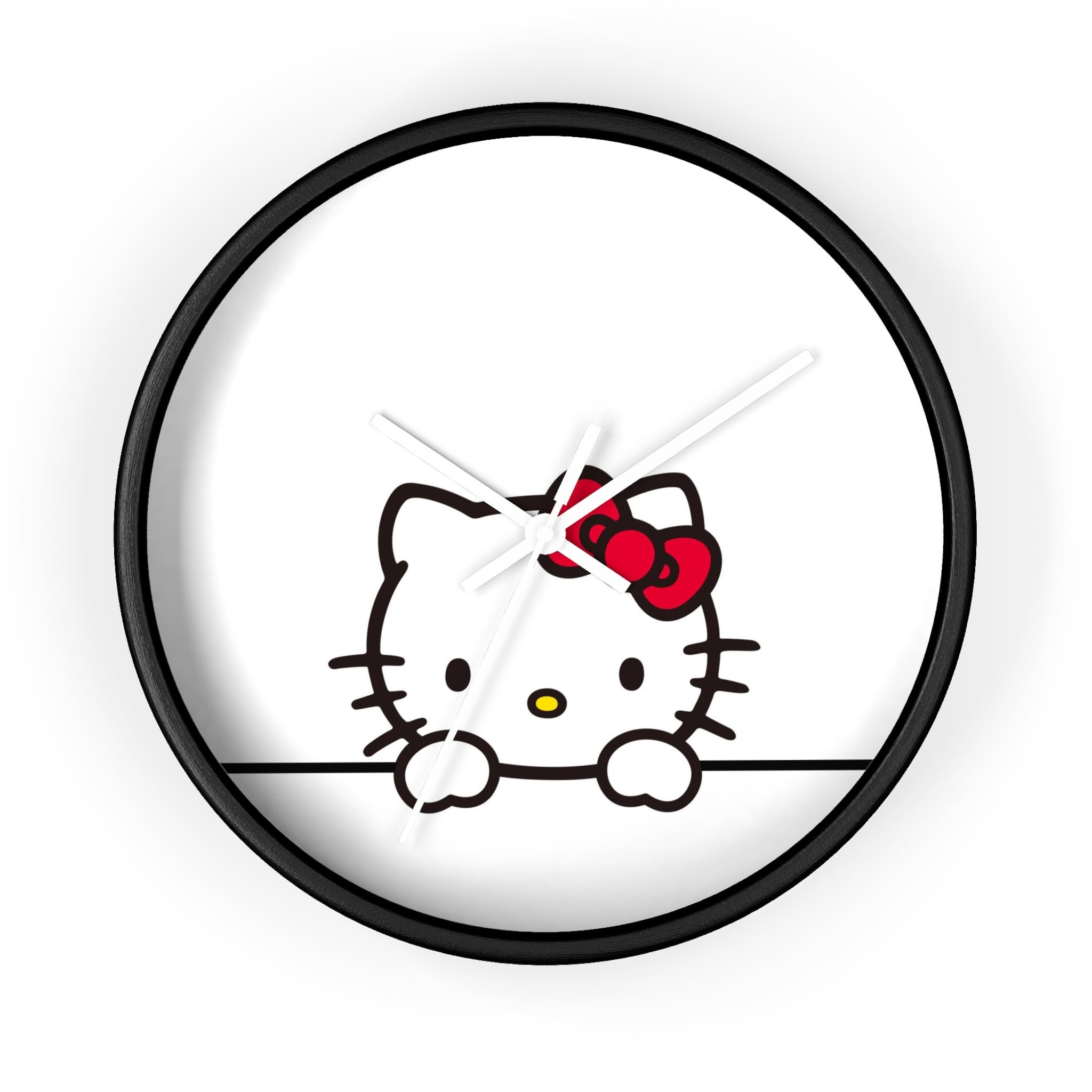 Hello Kitty Wall Clock Etsy