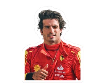 F1 Ferrari Carlos Sainz Kiss-Cut Vinyl Aufkleber - The SmoothOperator