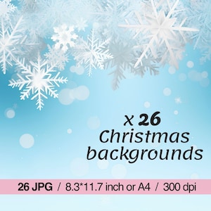 26 JPG Christmas Bundle Backgrounds, wooden background, High quality images, Junk Journal & Scrapbooking