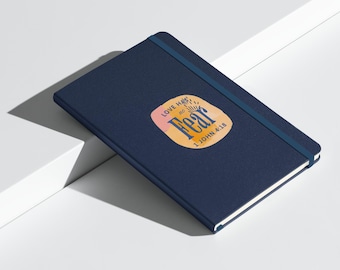 Love Has No Fear” Hardcover Journal – 1 John 4:18 Navy Blue Prayer Notebook, Navy Notebook, Journal, Prayer, Faith, Christian