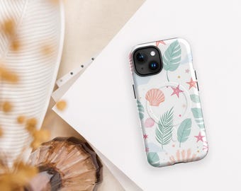 Sea Shell, Beach Phone Case, Ocean iPhone Case, Pastel Color, MagSafe® tough case for iPhone®, Beachy Phone Case, Beach iPhone Case,
