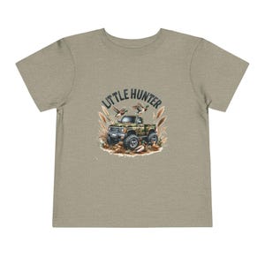 Monster Truck Toddler Tee, Little Hunter Shirt, Duck Hunter Kids Top, Little Hunter, Kids Hunting Tee, Short Sleeve Tee for Toddlers