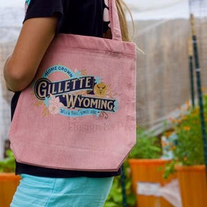 Sac fourre-tout en velours côtelé Gillette Wyoming du pays
