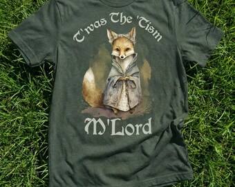 Koszulka Fantasy Fox T'was The 'Tism M'Lord, miękka koszulka Bella Canvas