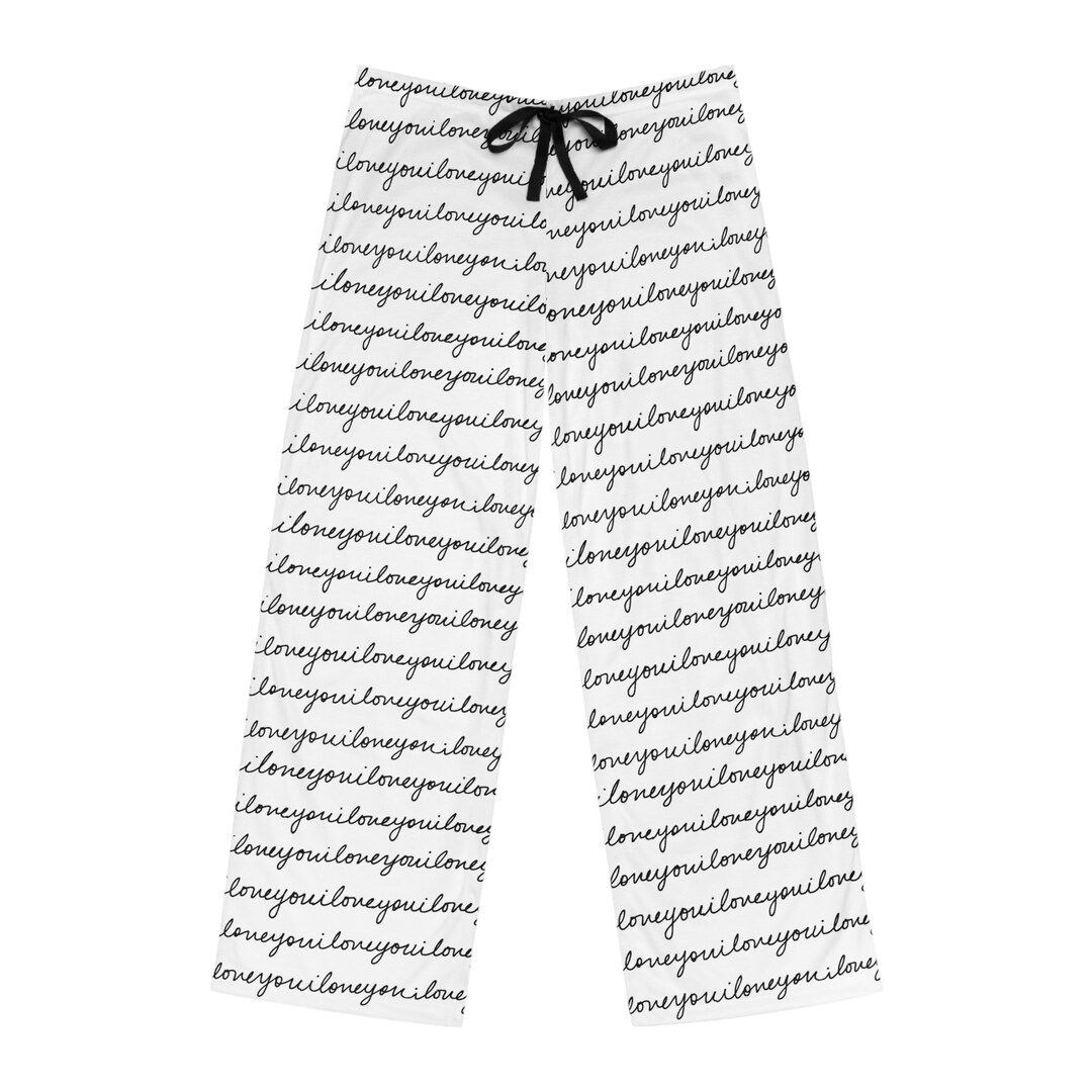 CUSTOM PAJAMA PANTS Custom Word Art Pajama Pants Unisex Pajamas
