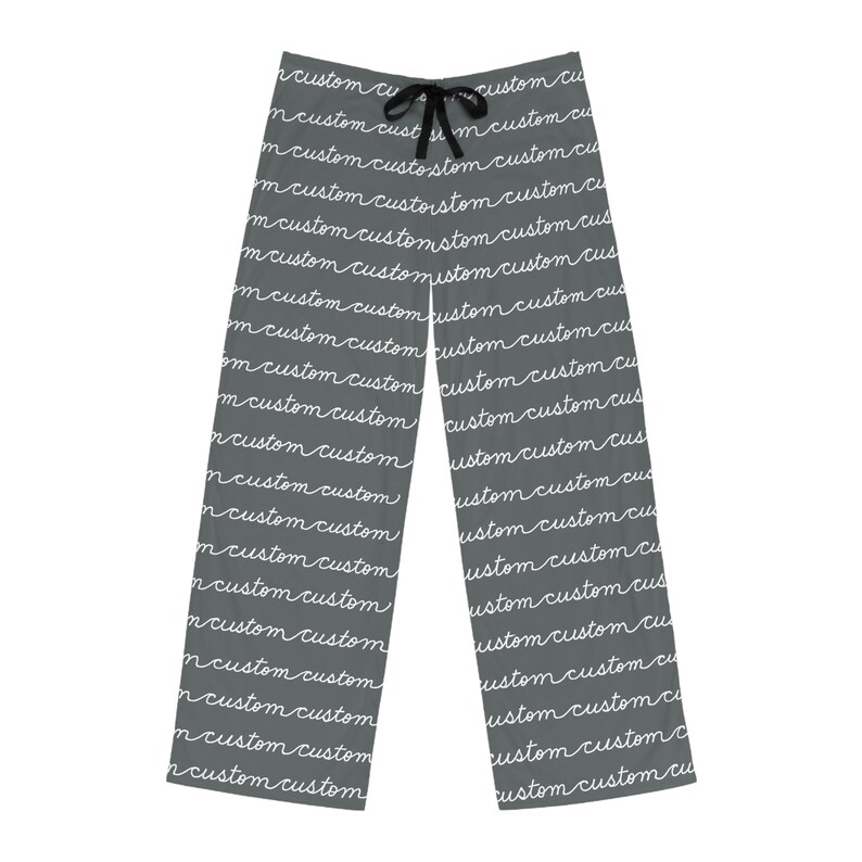 CUSTOM PAJAMA PANTS Custom Word Art Pajama Pants Unisex Pajamas