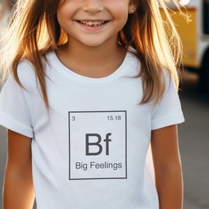 Big Feelings Periodic Table Toddler Short Sleeve Tee