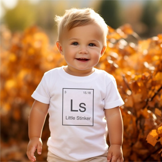 Little Stinker Periodic Table Toddler Short Sleeve Tee