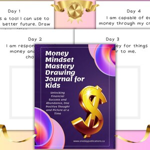 Money Mindset Mastery Journal Financial Awareness for Kids Savings Investments Finances Budget Allowance Stipend Payments Cash Account