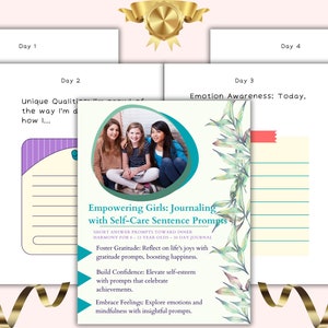 Girls Self-Care Journal Guided Journal for Tweens Personal Growth Workbook Empowerment Journal for Teens Self-Esteem Building Prompts Kids