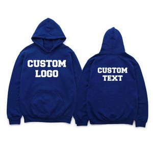 Custom Text Hoodie, Personalized Text Hoodie, Your Design, Your Photo Hoodie, Personalized Gift, Add Your Own Text, Custom Logo Hoodie