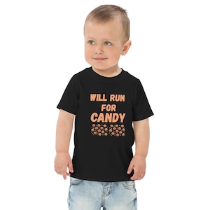 Will run for candy-Toddler jersey t-shirt