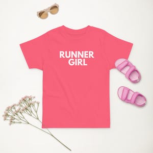 Runner Girl-Toddler jersey t-shirt