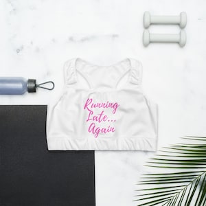 Running Late Sports Bra: Moisture-Wicking Racerback Top