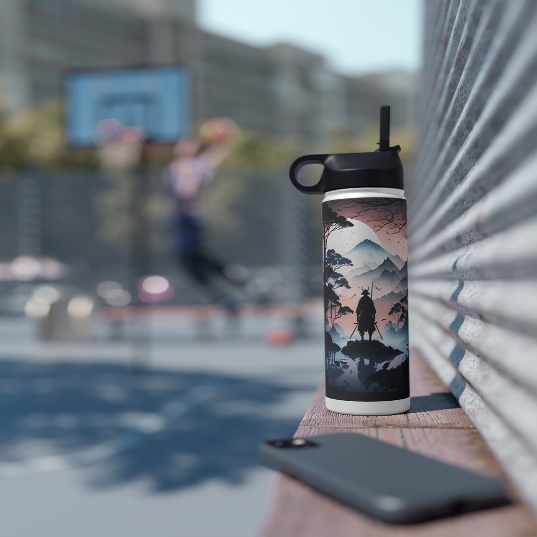 Samurai Water Bottle Japanese Water Bottle 18oz Etsy