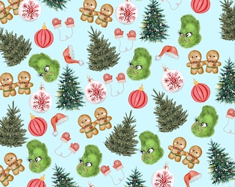 Baby Grinch Seamless Print
