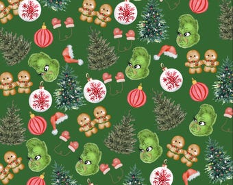 Baby Grinch Seamless Print