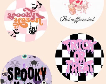 Halloween card stock download for freshies, coasters, etc..