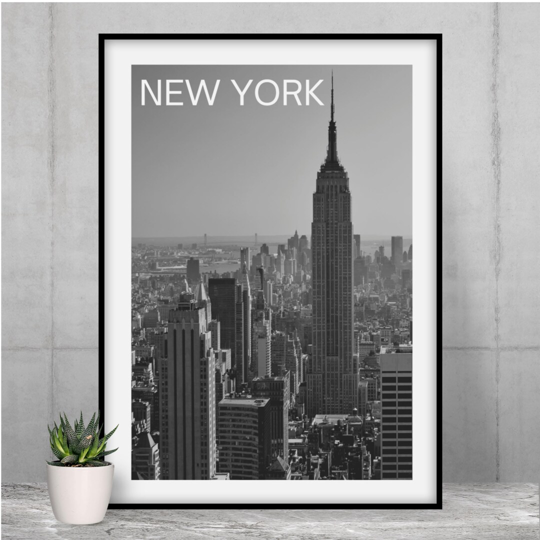 Love New York Poster, Black and White Poster, Decor Bohemian Poster ...