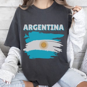 Argentina shirt, Argentina flag t shirt, Soccer shirt, Argentina fans shirt, Shirt for Argentina lovers. Unisex Dyed T-shirt