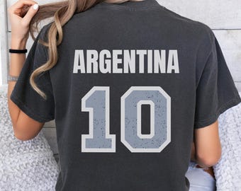 Argentina Soccer T-Shirt: Number 10 Fan Apparel
