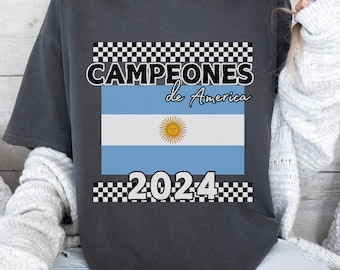 Argentina Campeones 2024 T-Shirt: Retro Soccer Fan Gift