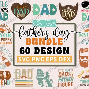 Retro Vatertag Bundle, Papa svg, Vater svg, Papa svg, Bester Papa aller Zeiten svg, Opa svg, Familien svg Bündel, Cricut Silhouette Png