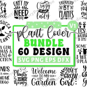 Pflanzenliebhaber SVG-Bundle, Pflanze Zitate SVG, Zimmerpflanze SVG, Pflanze Mutter SVG, lustiges Pflanzen Zitat, Garten Zitat SVG, Cricut Silhouette Png Vol 1
