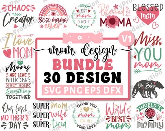 Pacote de SVG de Mãe, SVG de Dia das Mães, SVG de Mãe, SVG de Vida de Mãe, SVG de Mamãe, SVG Engraçado de Mãe, SVG de Citações de Mãe, SVG de Mamãe Abençoada, SVG de Mamãe, SVG de Silhueta Cricut