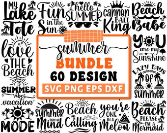 夏のSVGバンドル、ビーチSVG、サマータイムSVG、ビーチの面白い名言SVG、こんにちは夏、夏のカットファイル、夏の名言、クリカットシルエットPNG