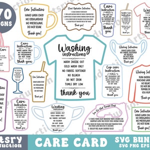 Lot de cartes de soins Svg, lot de cartes de soins imprimables Svg, lot de cartes de soins imprimables, mug, gobelet, chemise, vêtements pour bébé, décalcomanie en vinyle, Cricut Png