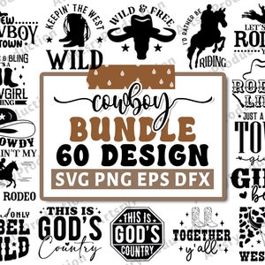 Ensemble Svg cow-boy, Svg citations western, pays Png, Svg impertinent, rodéo Svg, cow-girl Svg, Svg Western, Howdy Svg, sauvage, Cricut Silhouette Png