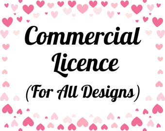 Commercial License for ALL Designs - Lifetime Use