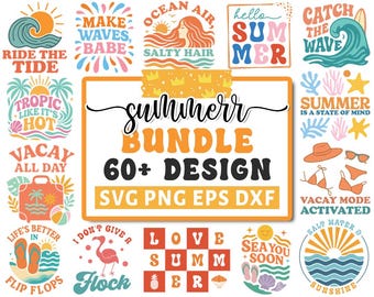 夏のSVGバンドル、ビーチSVG、サマータイムSVG、ビーチの面白い名言SVG、バケーションSVG、夏のカットファイル、夏の名言、Cricut用カットファイル