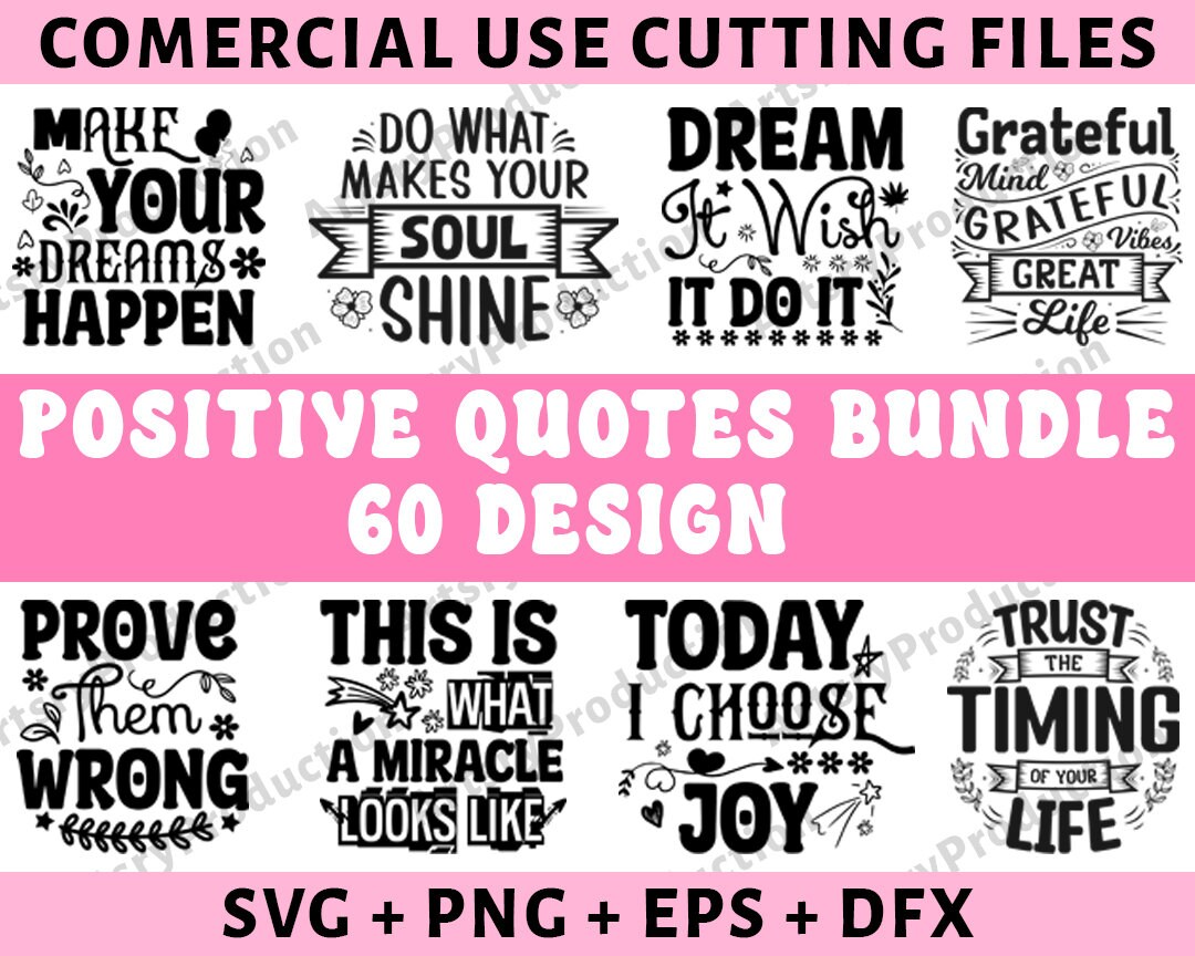 Positive Quote Svg, Self Love Svg, Affirmation Svg, Cute Inspirational ...
