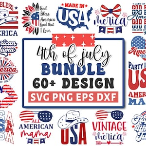 4th of July SVG Bundle, July 4th SVG, Fourth of July Svg, Independence Day Svg, Patriotic svg, American Flag Png, Cut Files for Cricut